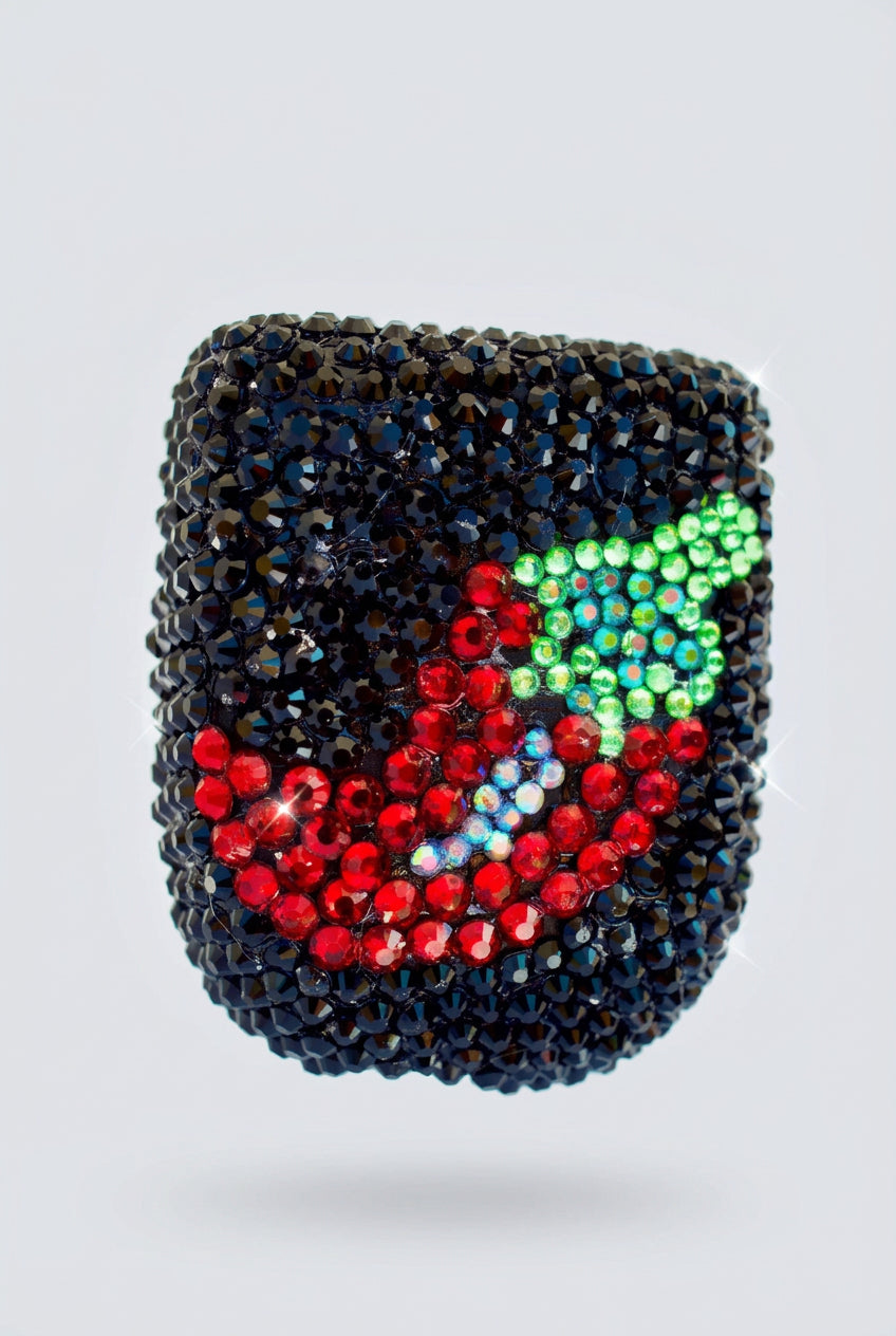 Hot & Spicy chilli rhinestone Omnipod 5 cover, view 2