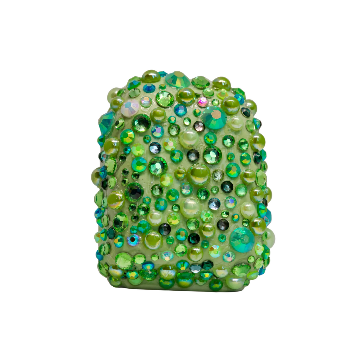 Enchanted Emerald green rhinestone Omnipod 5 cover by Glam Pods