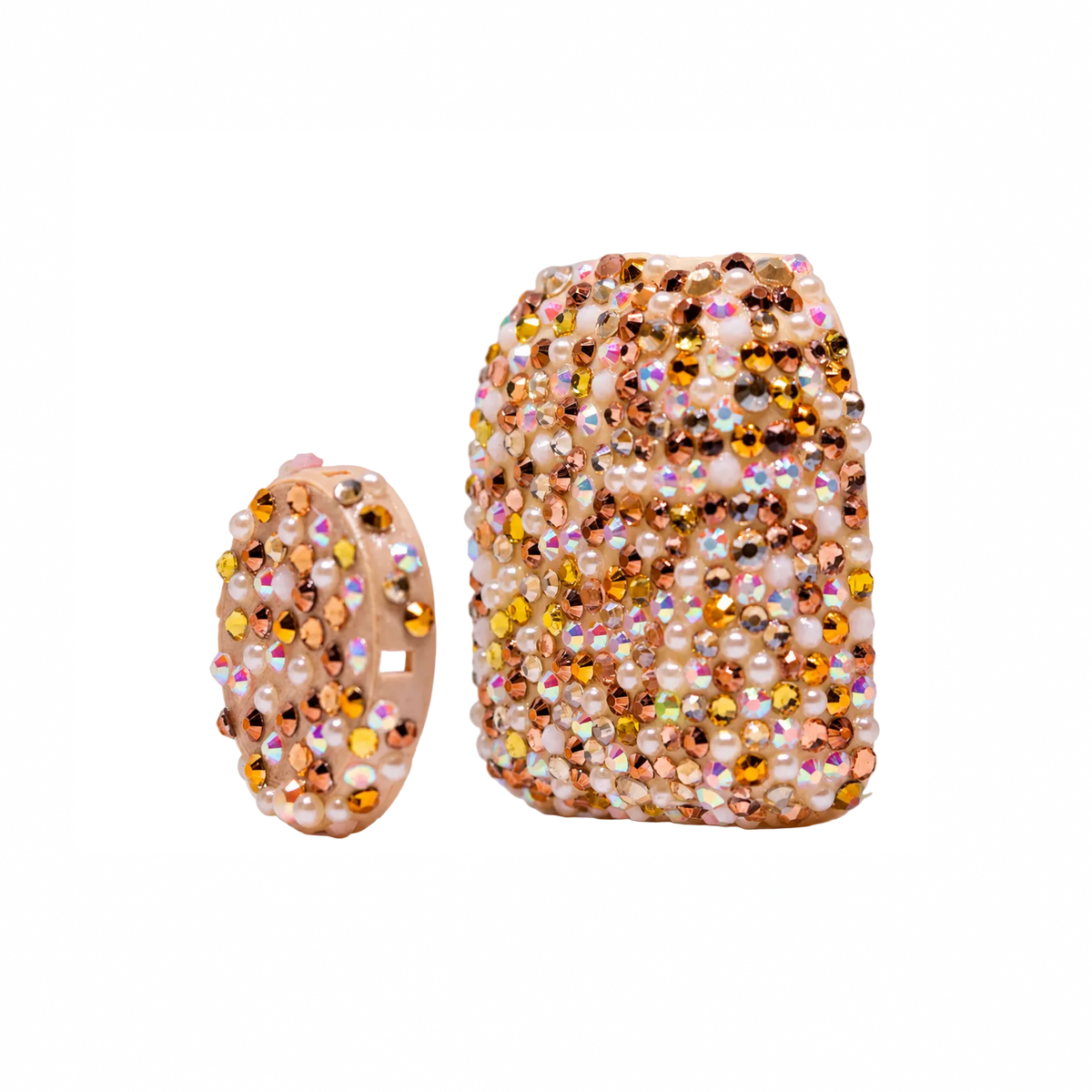 Golden Goddess Omnipod 5 and Dexcom G7 rhinestone cover set, view 3
