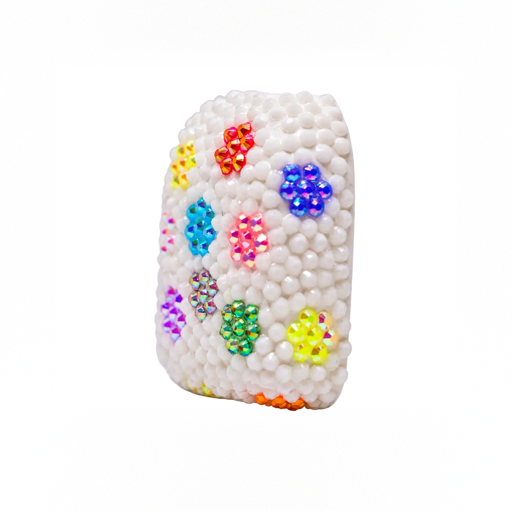 Flower Power rhinestone Omnipod 5 cover, view 2