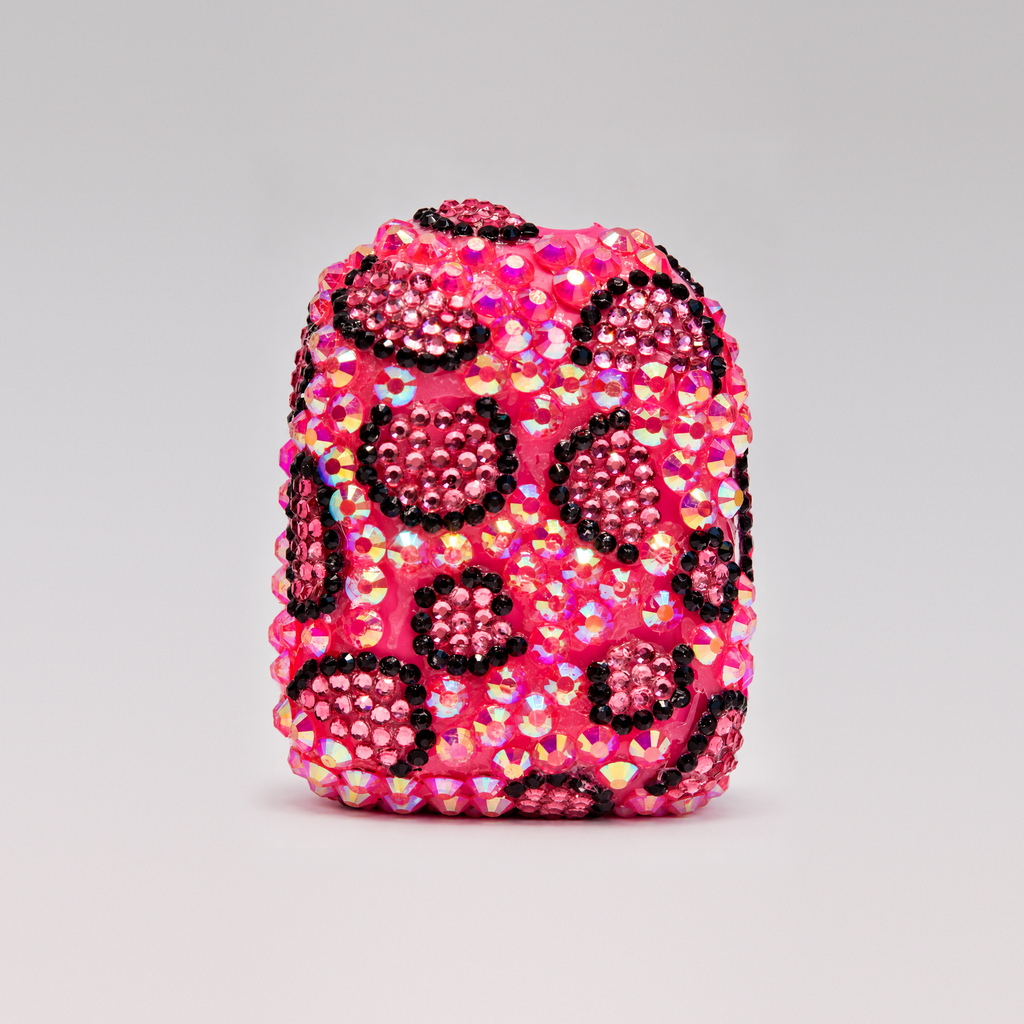 Rodeo Barbie pink leopard print rhinestone Omnipod 5 cover by Glam Pods