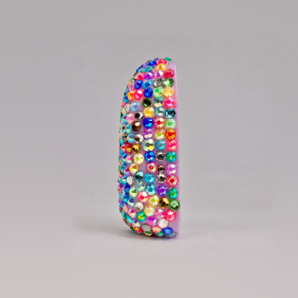 Rainbow Rush rhinestone Omnipod 5 cover, view 3