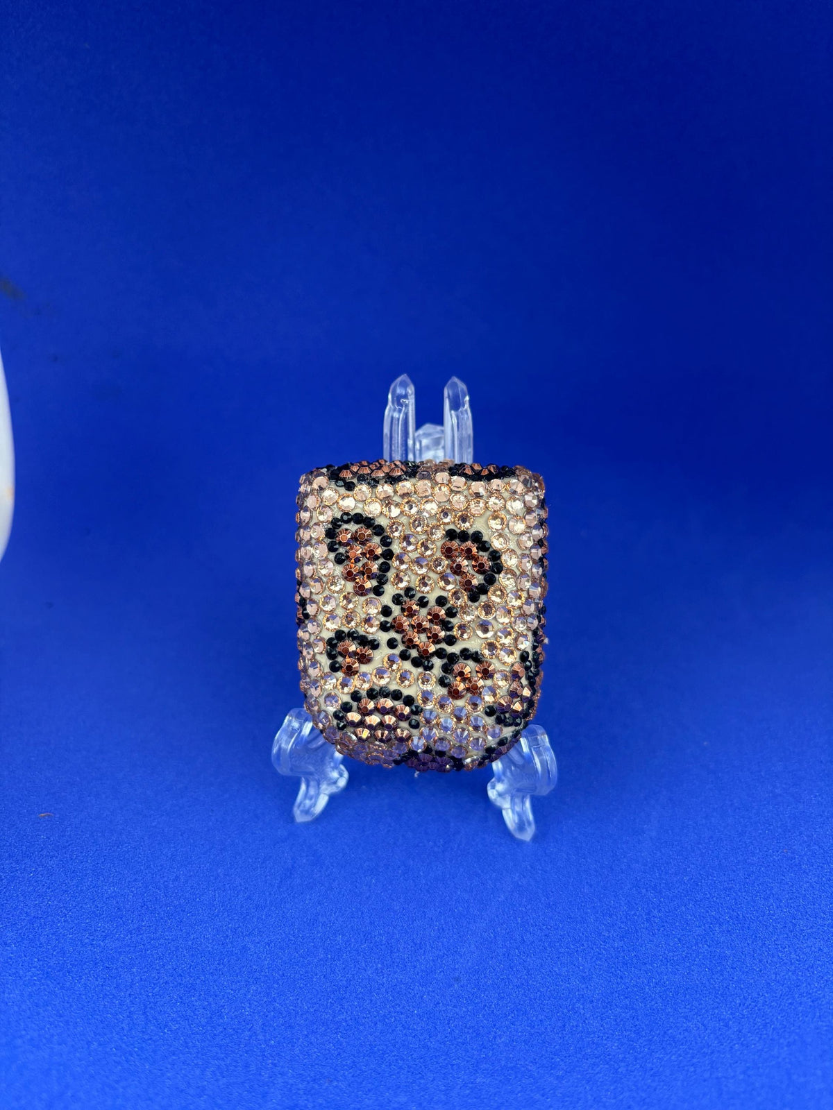 Leopard Luxe rhinestone Omnipod 5 cover, view 4