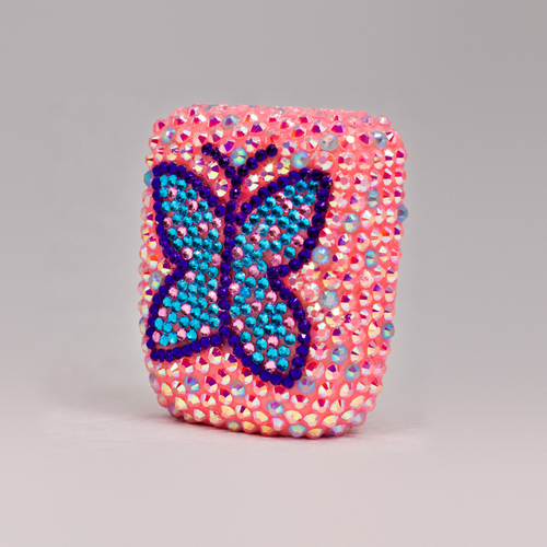 Butterfly Effect rhinestone Omnipod 5 cover, view 2