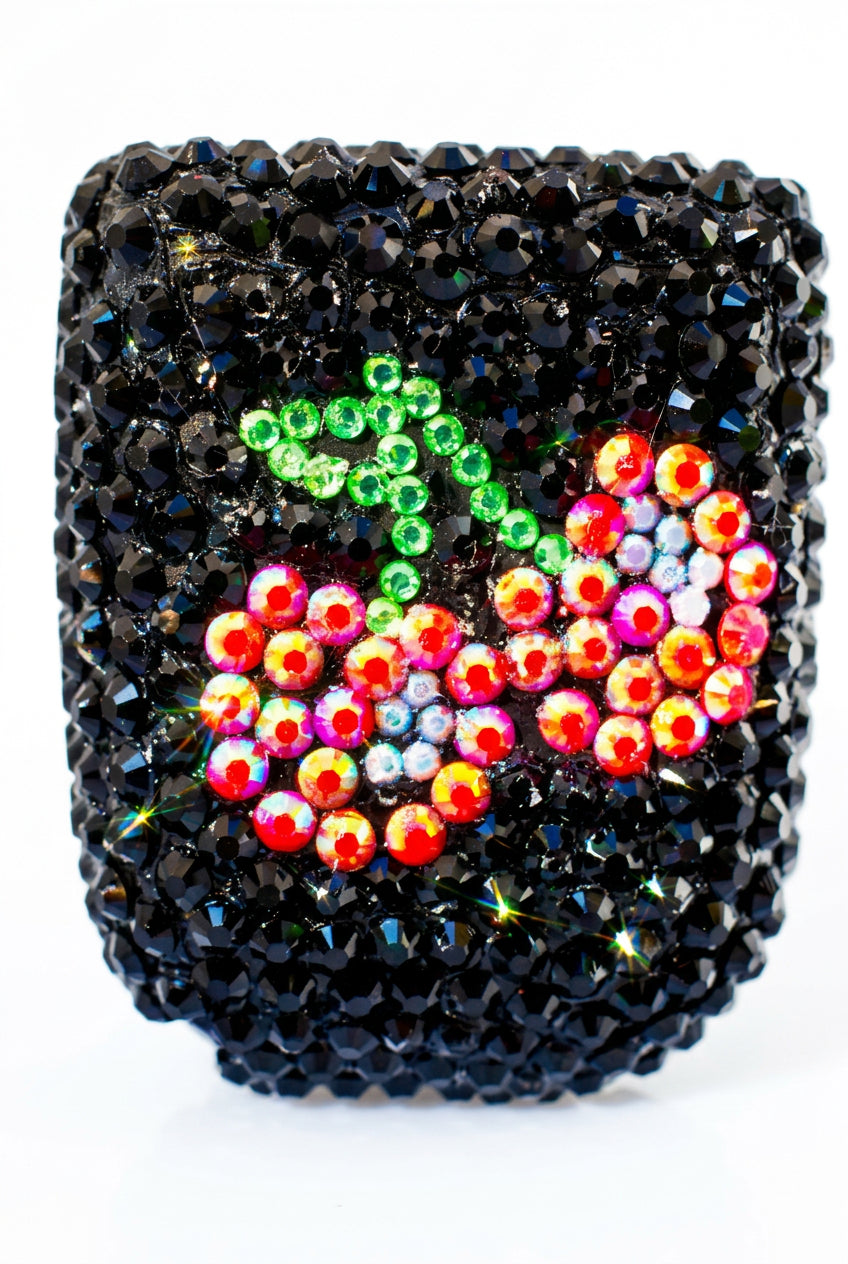 Ibiza Cherry rhinestone Omnipod 5 cover, view 2