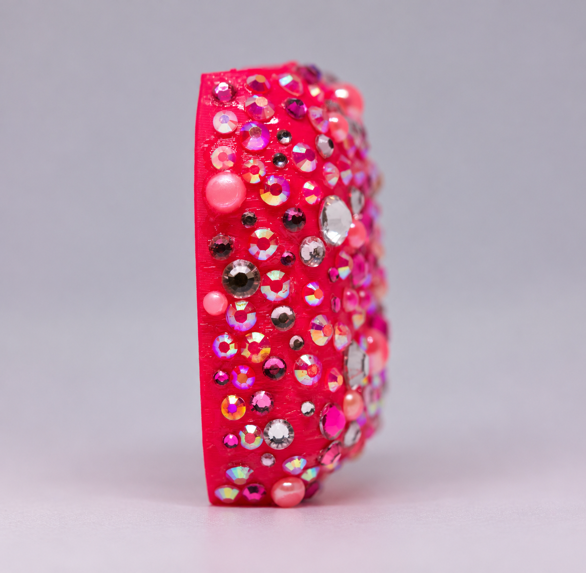 Pink Glow Rhinestone Omnipod 5 Cover