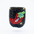Hot & Spicy chilli rhinestone Omnipod 5 cover by Glam Pods