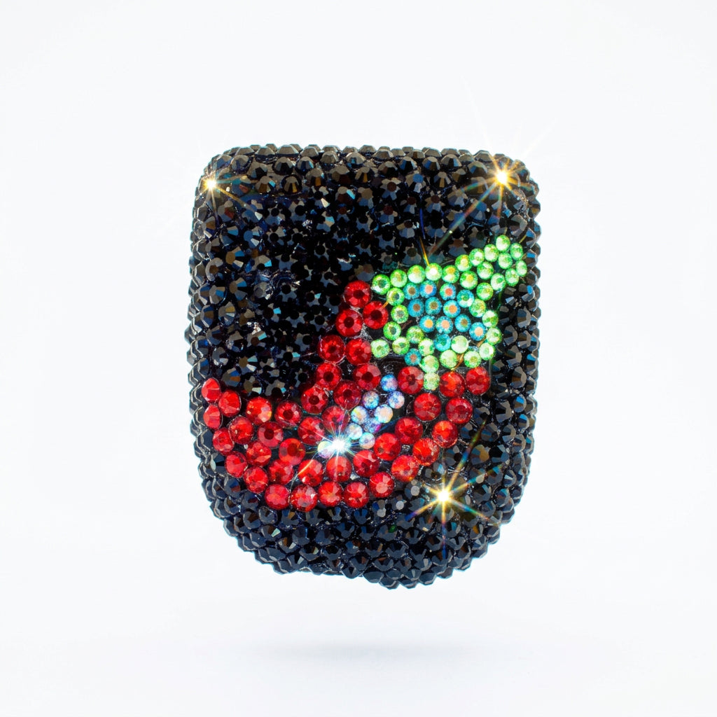 Hot & Spicy chilli rhinestone Omnipod 5 cover by Glam Pods