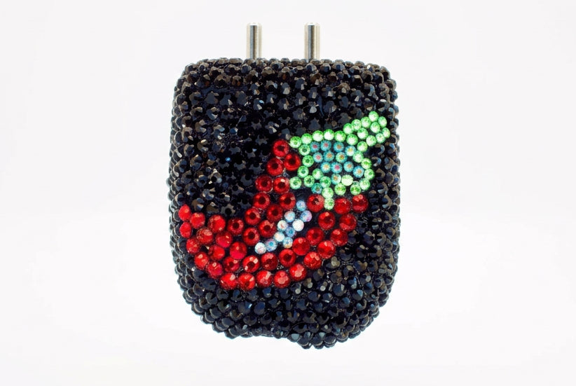 Hot & Spicy chilli rhinestone Omnipod 5 cover, view 3