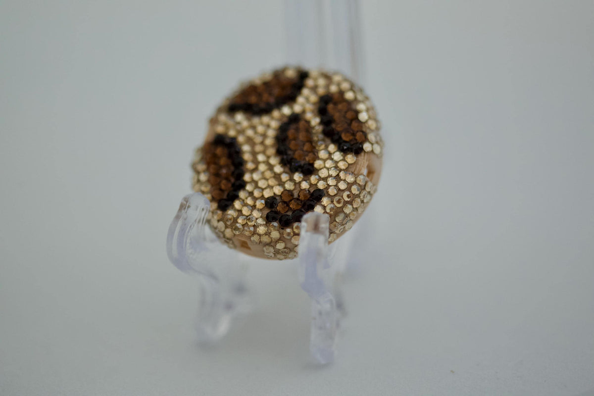 Leopard Luxe rhinestone Dexcom G7 cover, view 3