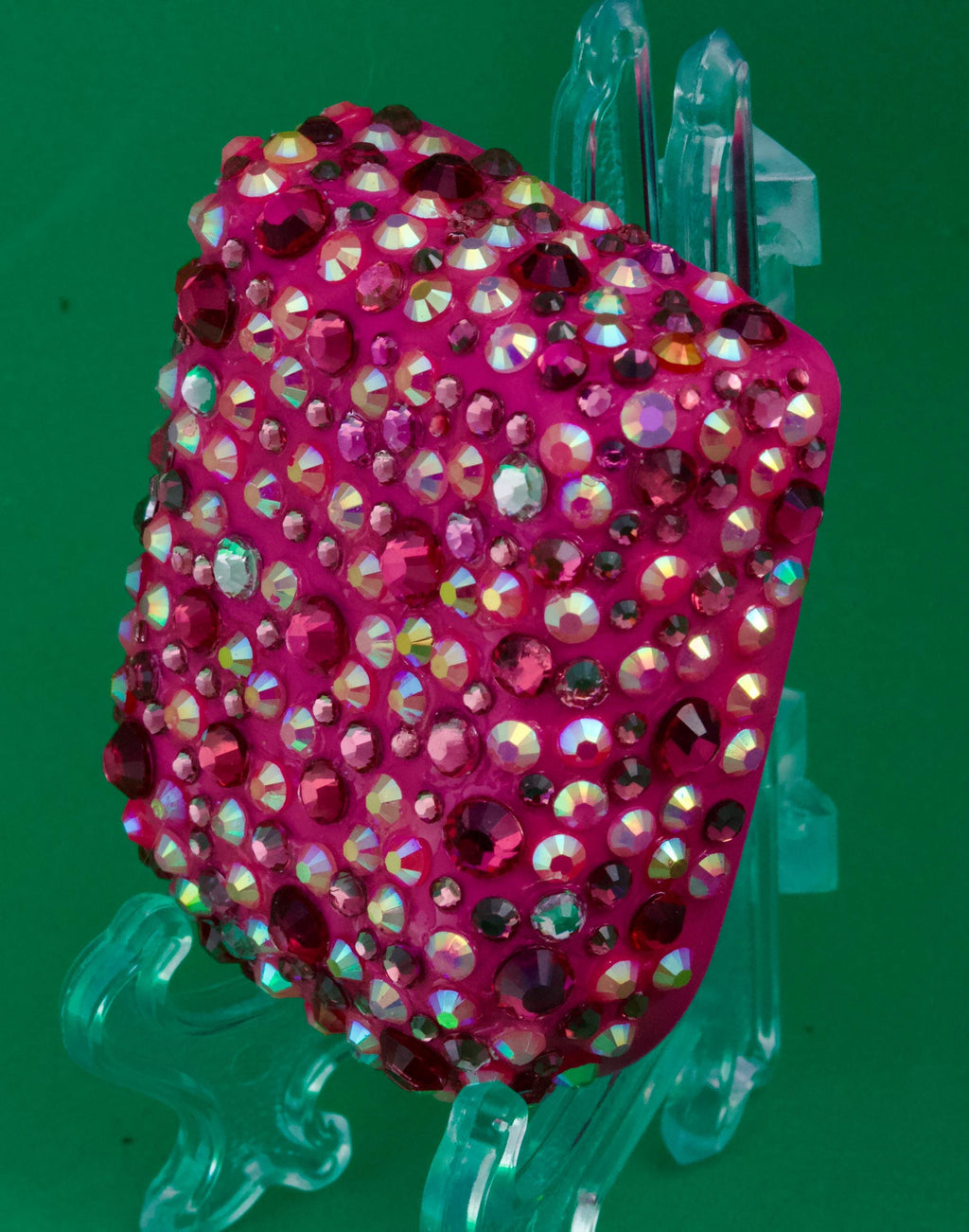 Pink Glow rhinestone Omnipod 5 cover, view 3