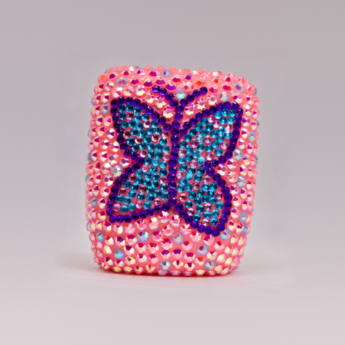 Butterfly Effect rhinestone Omnipod 5 cover by Glam Pods