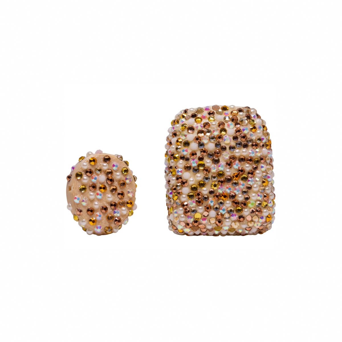 Golden Goddess Omnipod 5 and Dexcom G7 rhinestone cover set, view 2