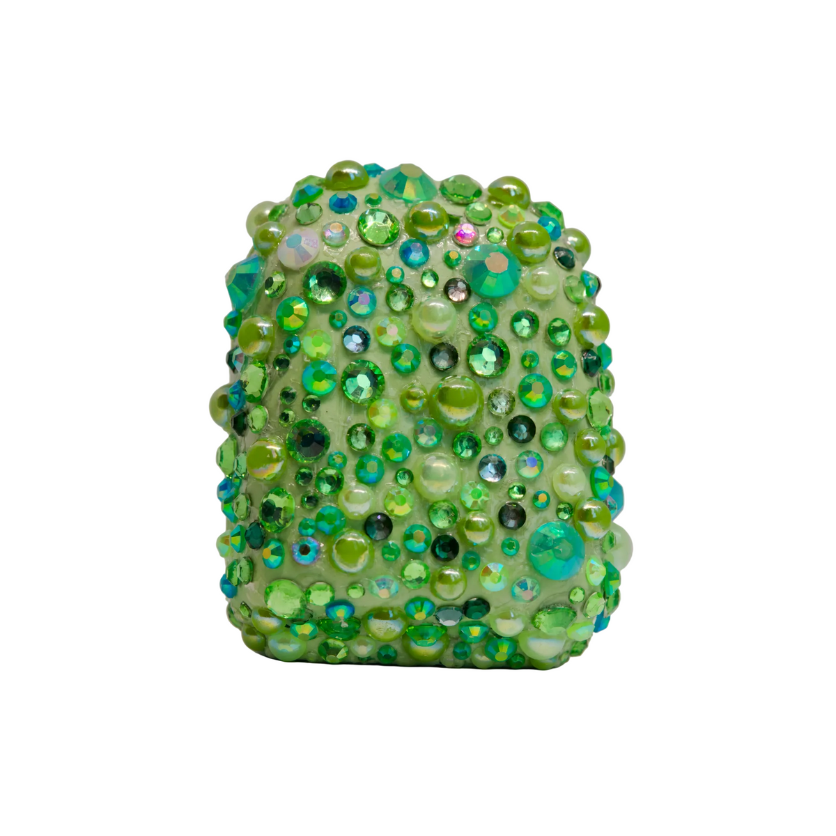 Enchanted Emerald rhinestone Omnipod 5 cover, view 3
