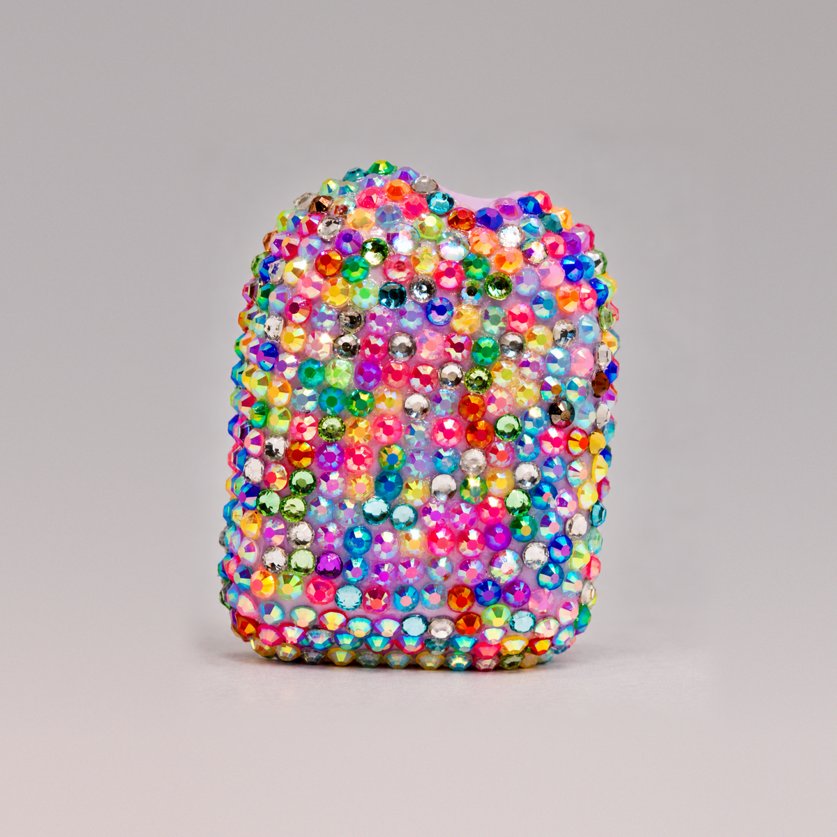 Rainbow Rush rainbow rhinestone Omnipod 5 cover by Glam Pods
