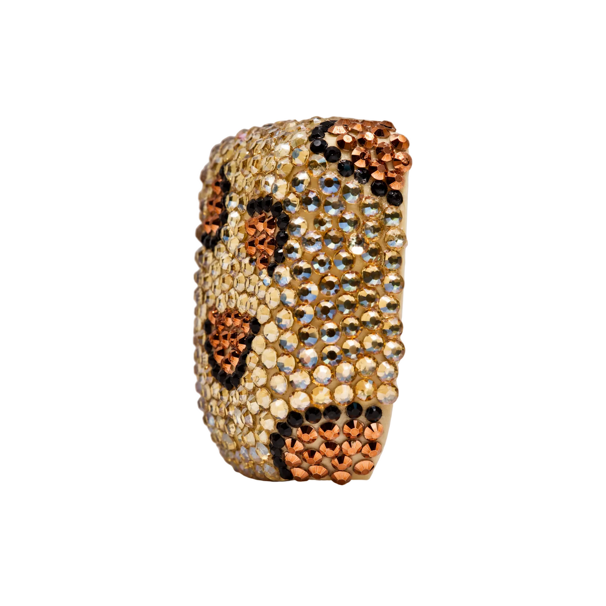 Leopard Luxe rhinestone Omnipod 5 cover, view 2