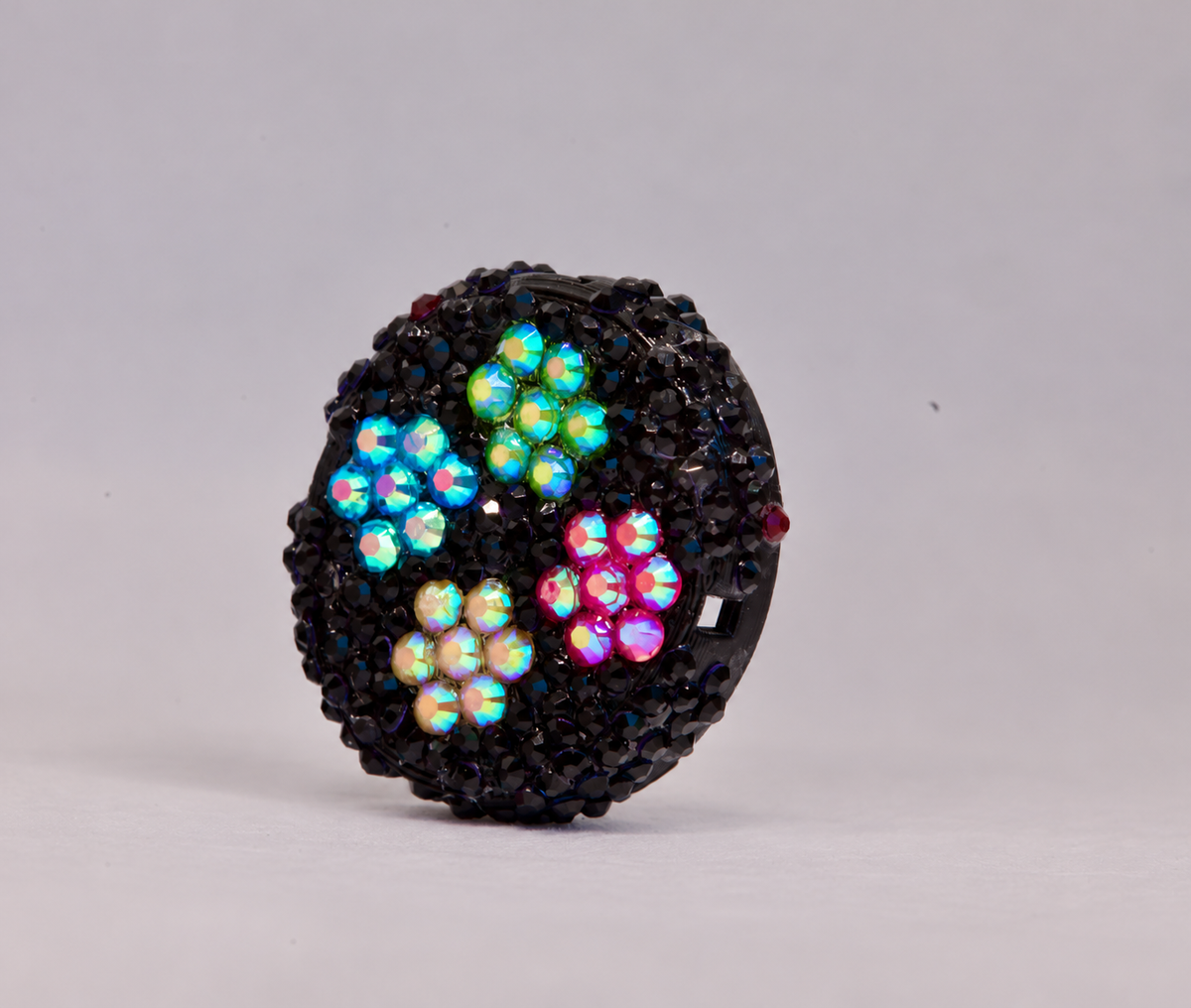 Flower Power floral rhinestone Dexcom G7 cover by Glam Pods