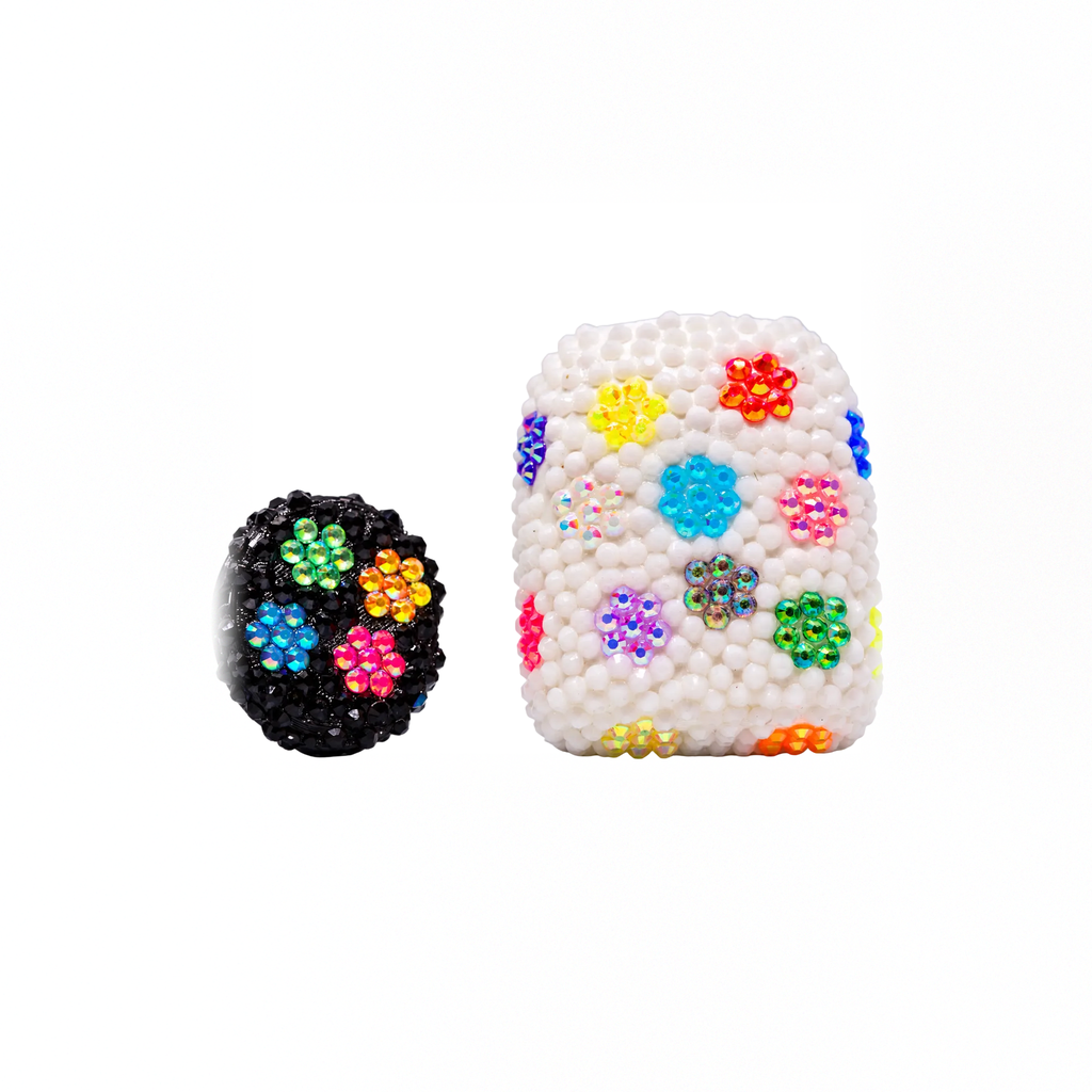 Flower Power Omnipod 5 and Dexcom G7 rhinestone cover set, view 3