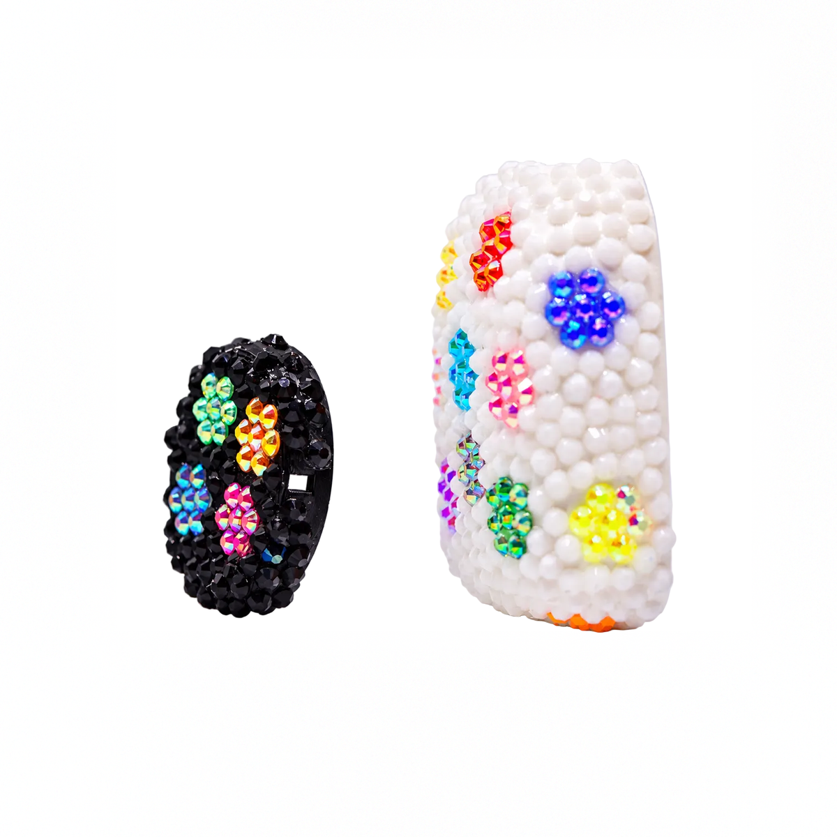 Flower Power Omnipod 5 and Dexcom G7 rhinestone cover set, view 2