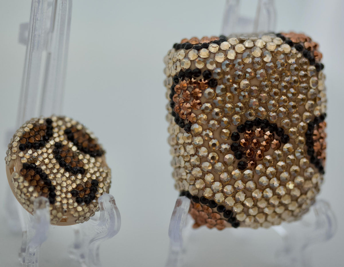 Leopard Luxe Omnipod 5 and Dexcom G7 rhinestone cover set, view 2