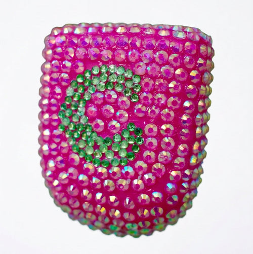 Personalised initial rhinestone Omnipod 5 cover, view 4