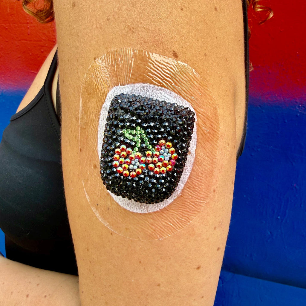 Ibiza Cherry rhinestone Omnipod 5 cover, view 5
