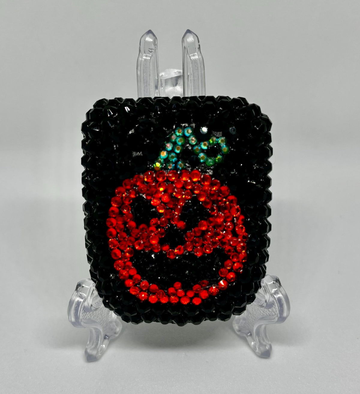 Pumpkin Spice rhinestone Omnipod 5 cover, view 3