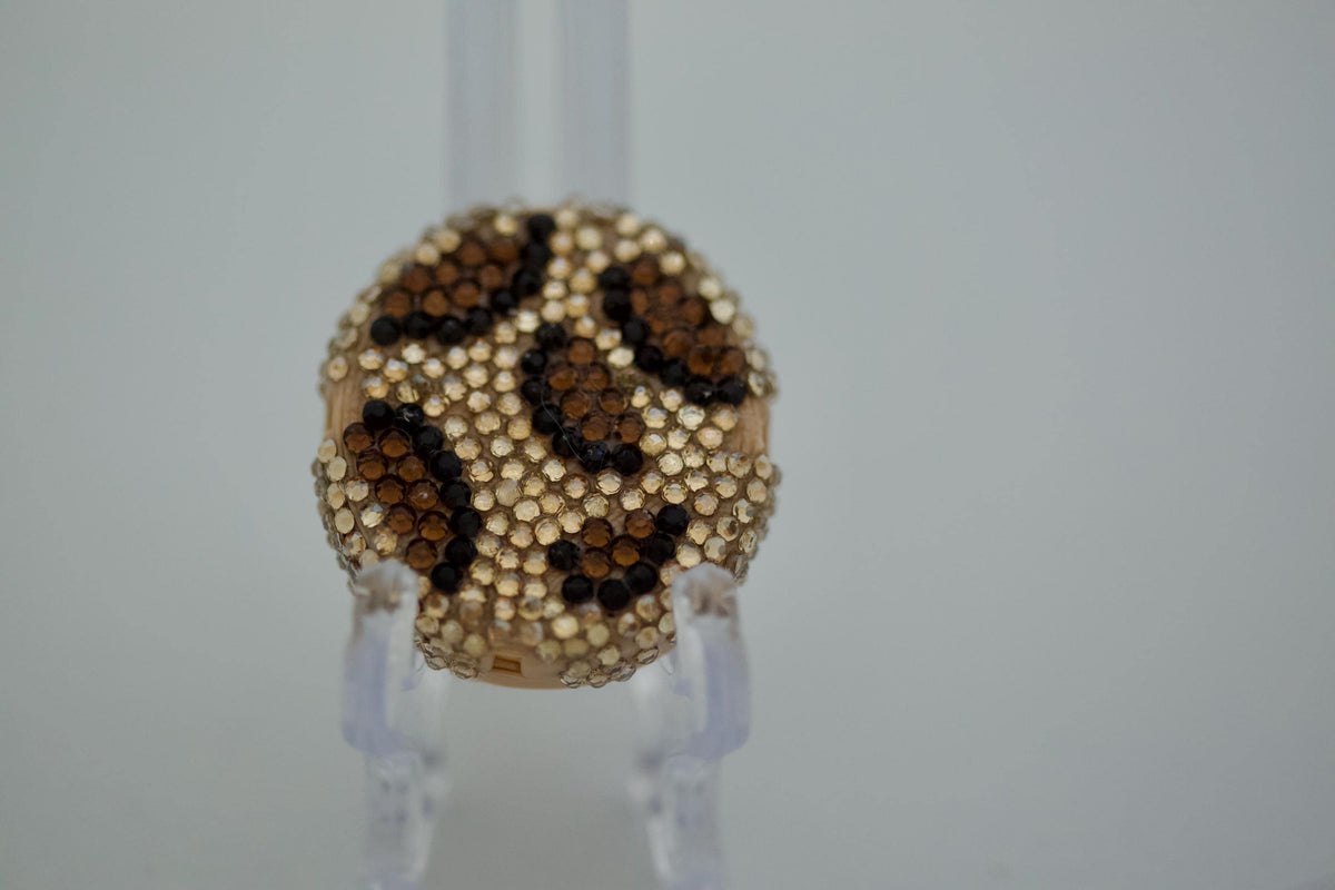 Leopard Luxe rhinestone Dexcom G7 cover, view 2