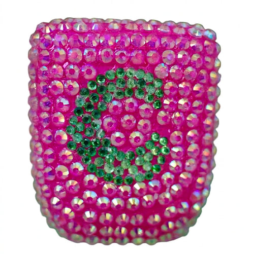 Personalised initial rhinestone Omnipod 5 cover by Glam Pods