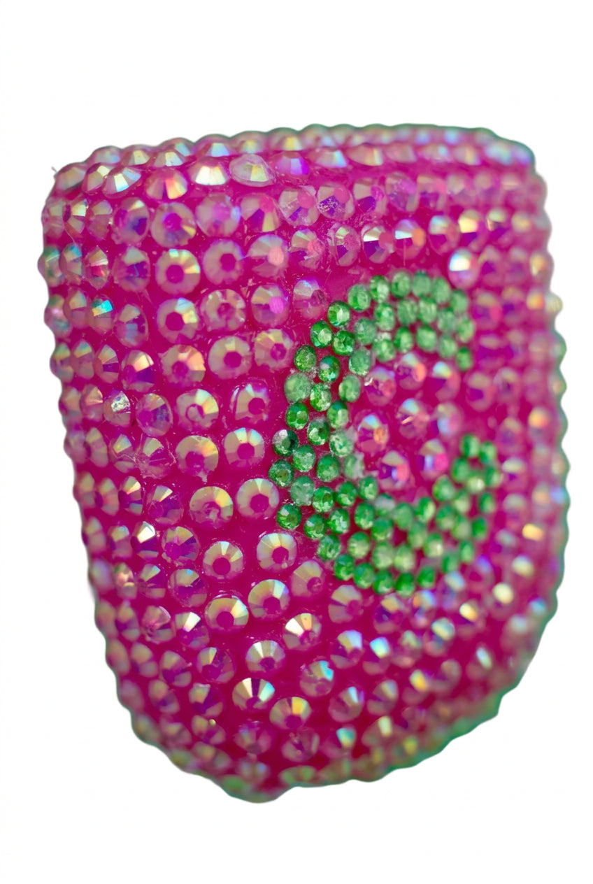Personalised initial rhinestone Omnipod 5 cover, view 5