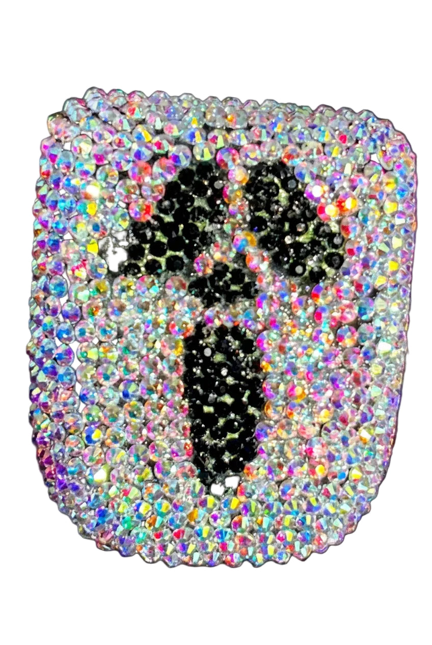 Scream & Sparkle Halloween rhinestone Omnipod 5 cover, view 2