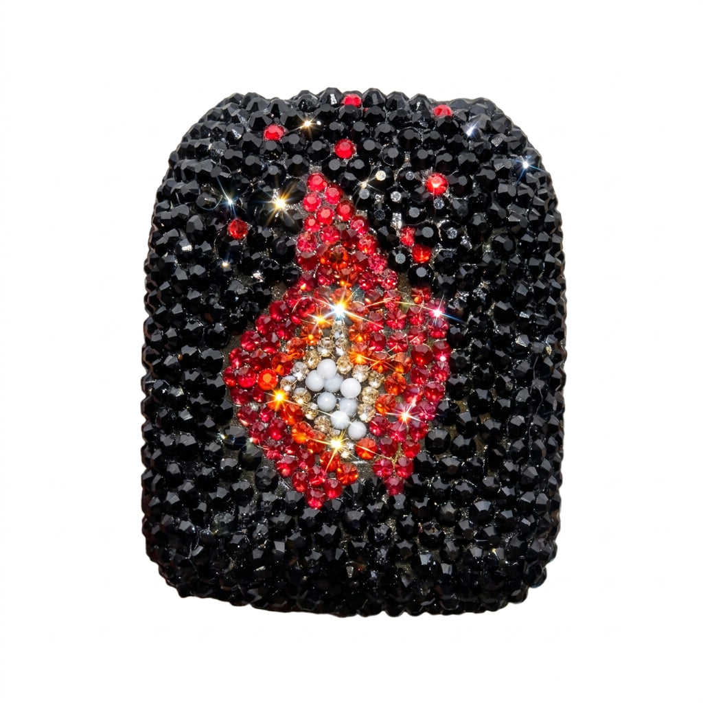 Custom design rhinestone Omnipod 5 cover example, view 4