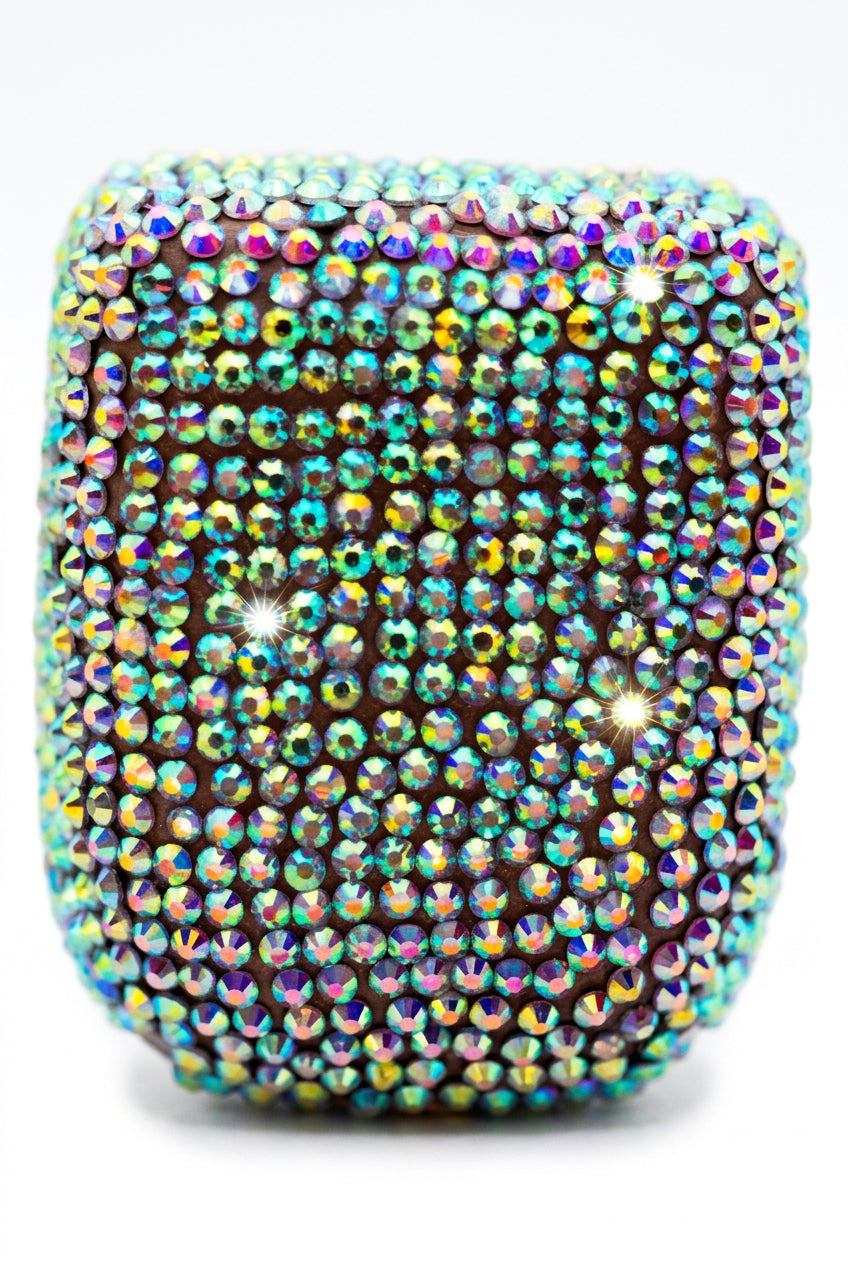 Diamond Dust iridescent rhinestone Omnipod 5 cover by Glam Pods